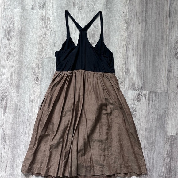 GAP Elegant Black and Brown silk and cotton Dress size 4 - Picture 2 of 4